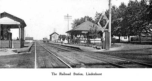 The Old Train Depot in 1901 Lindenhurst Village